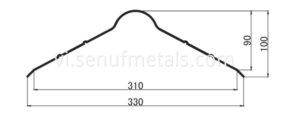 ridge cap drawing